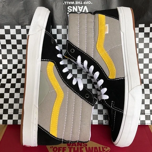Vans BMX Sk8-Hi Black/Grey/Gold Women’s sneakers - Picture 12 of 16